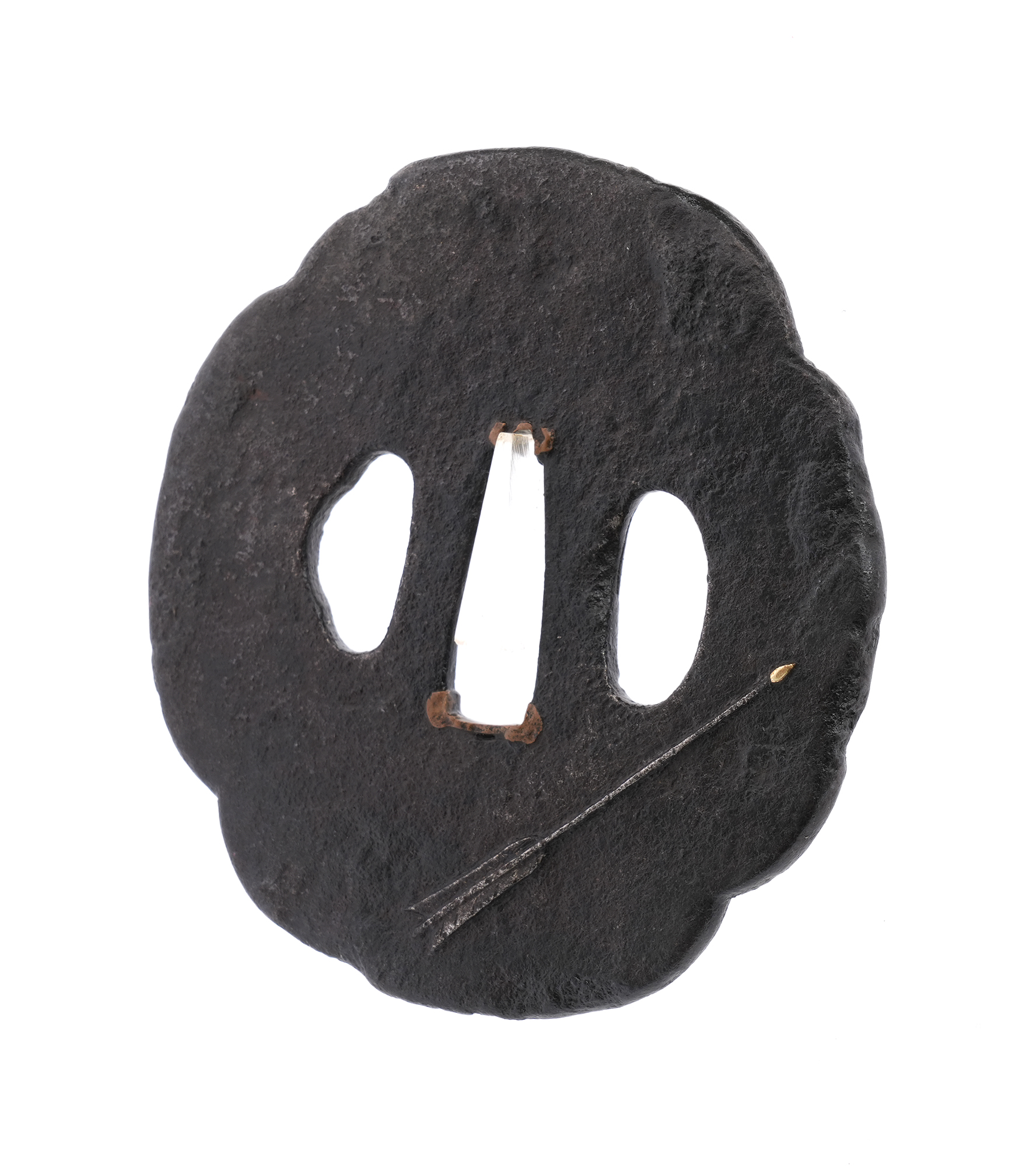 Tsuba with Arrow and Horse Tack Design, Mumei — 7 of 7