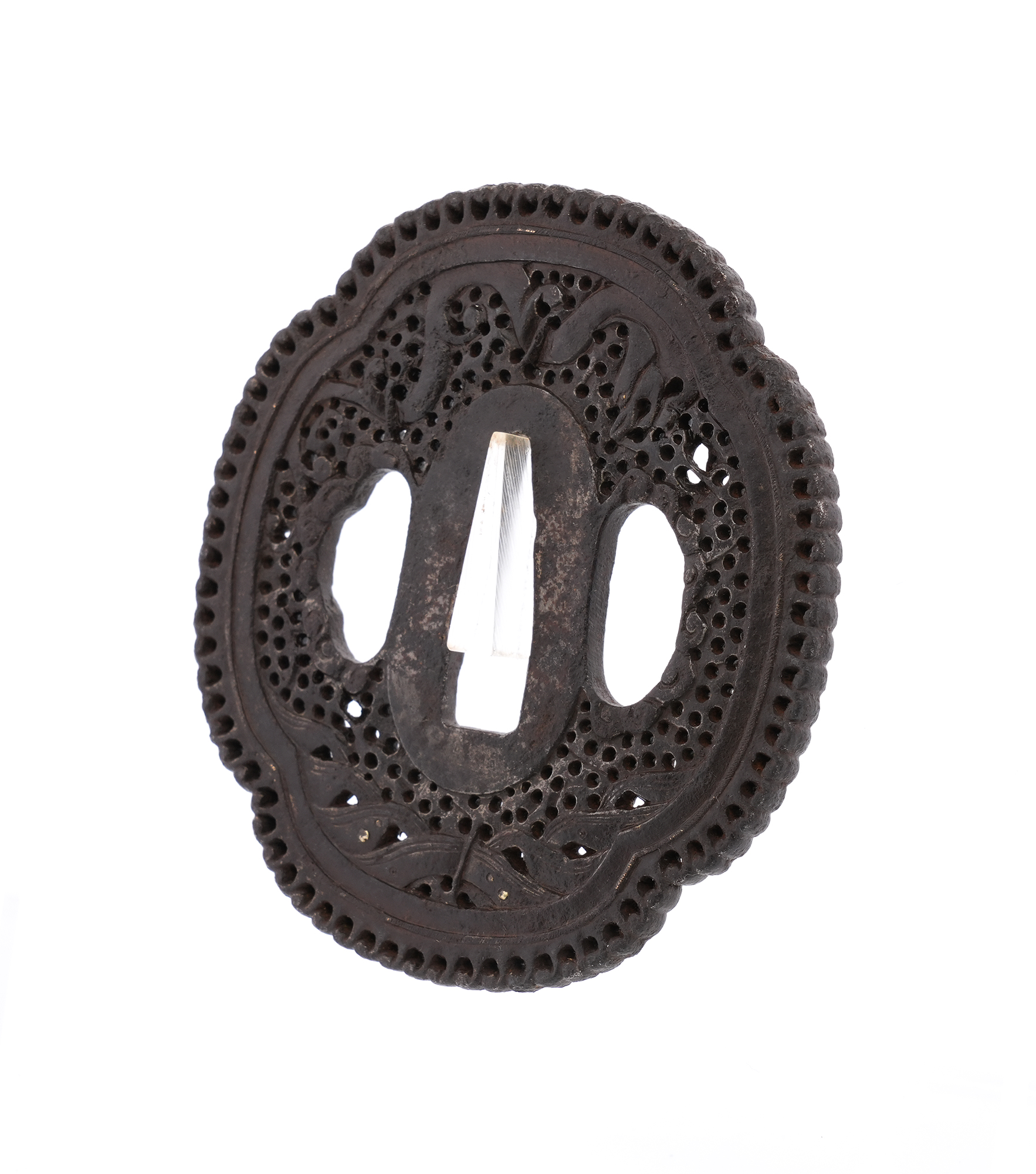 Tsuba: Wave and Dragon Design, Mumei (Nanban) — 6 of 8