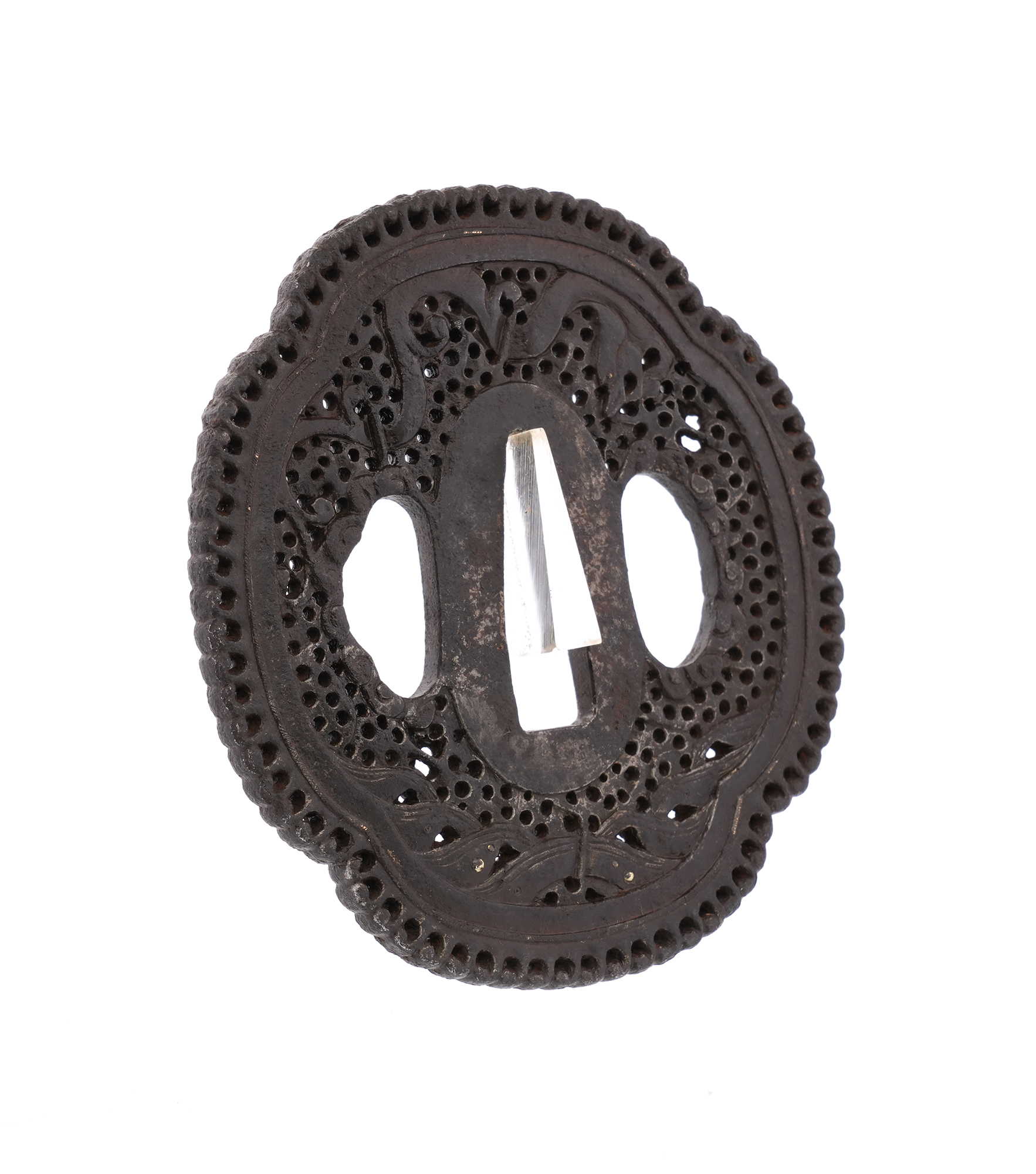 Tsuba: Wave and Dragon Design, Mumei (Nanban) — 7 of 8