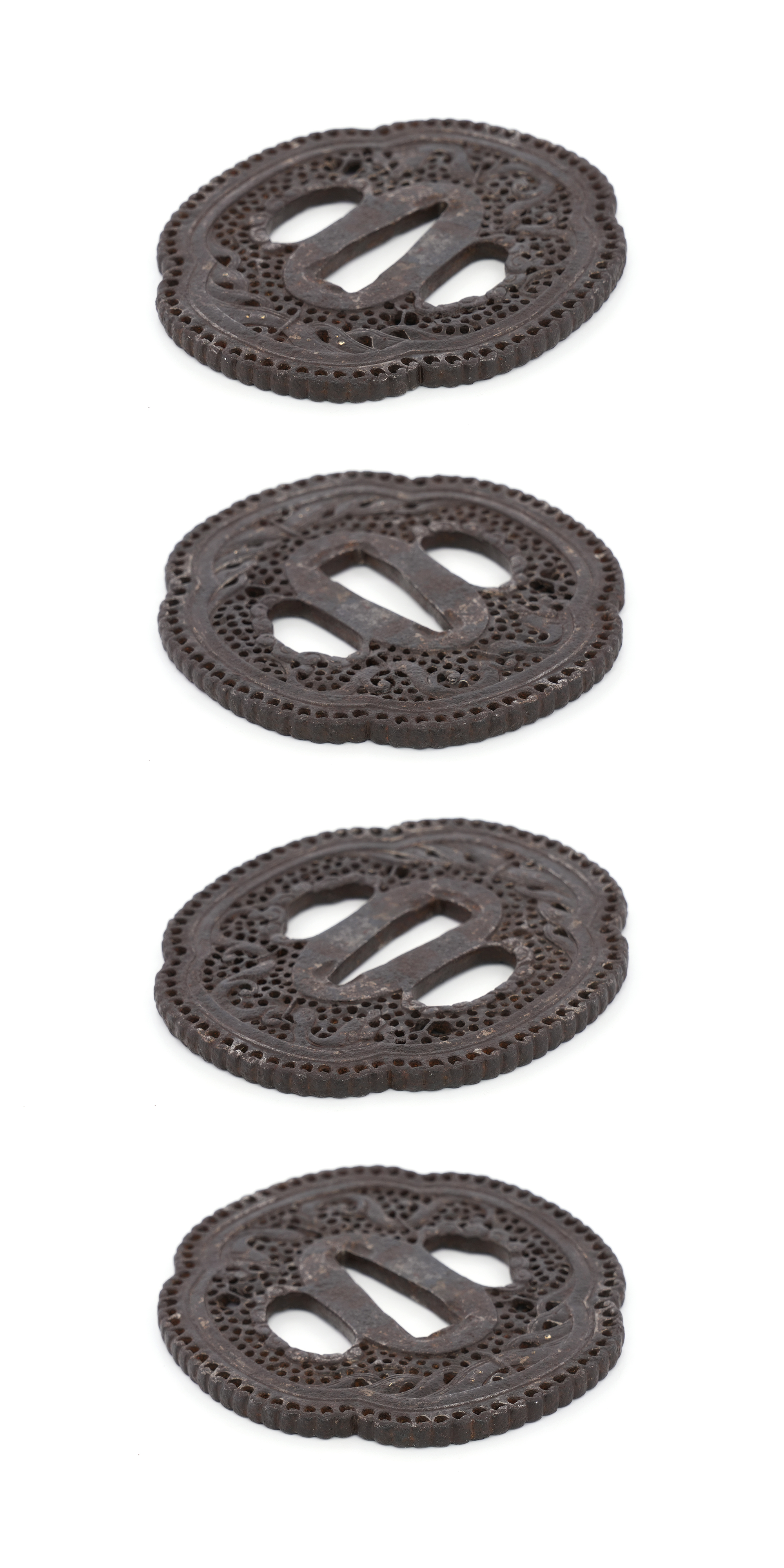 Tsuba: Wave and Dragon Design, Mumei (Nanban) — 8 of 8