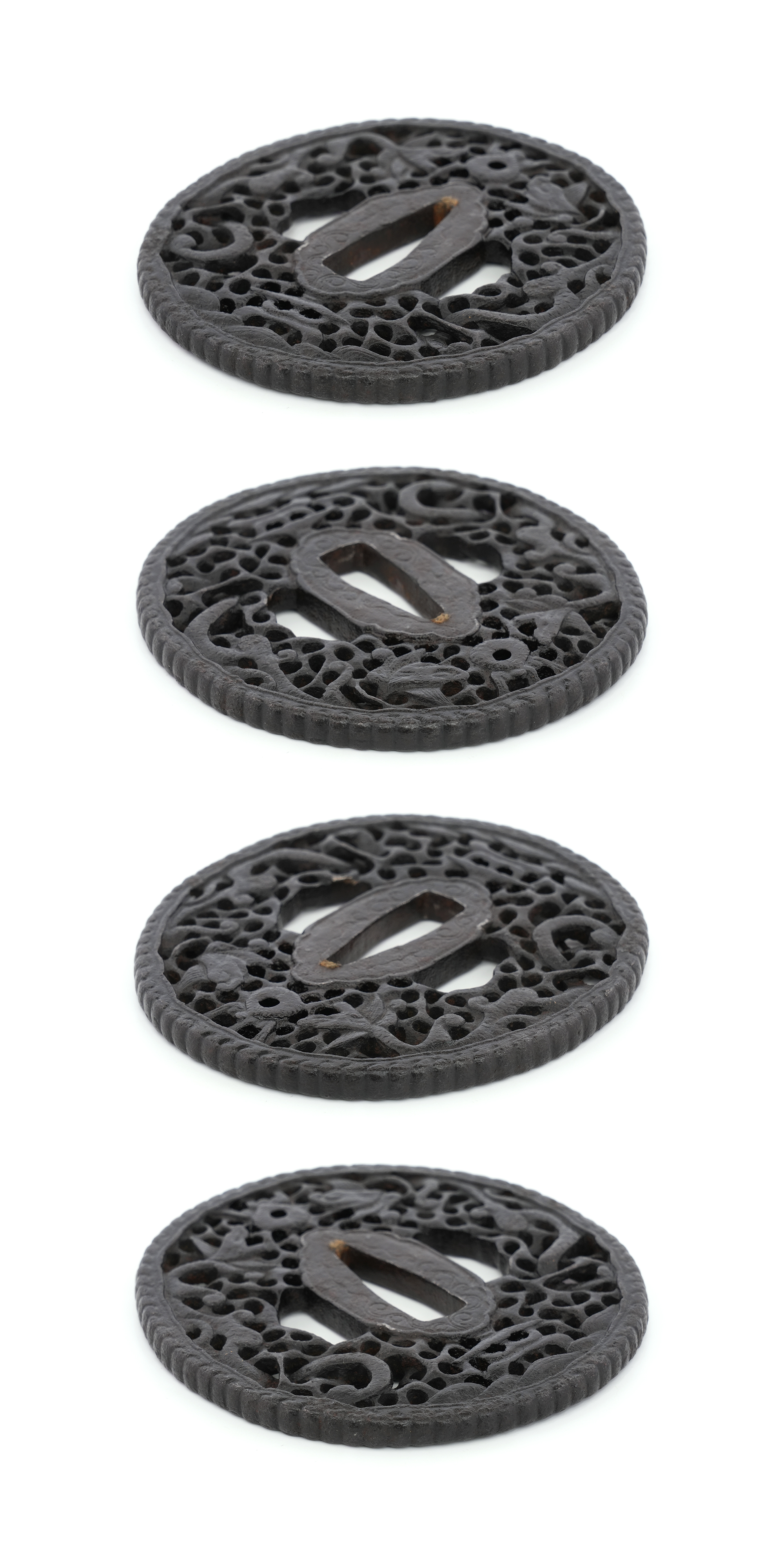 Tsuba with Dragon and Arabesque Design, Mumei (Nanban) — 9 of 9