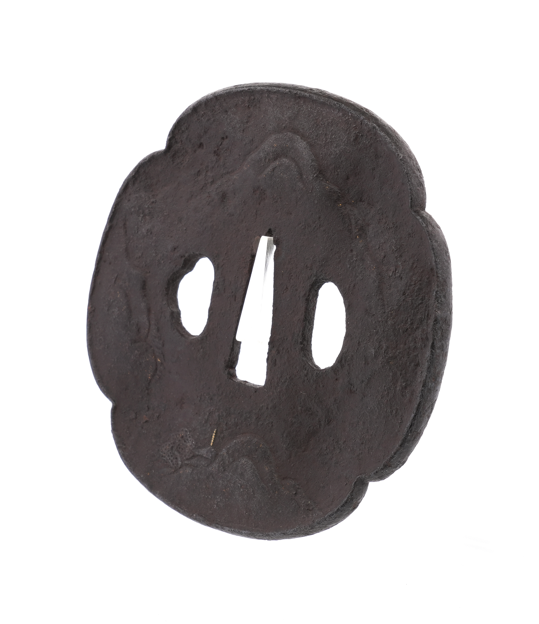 Tsuba: Yabase Return Sailboats Design - Jakushi — 7 of 8