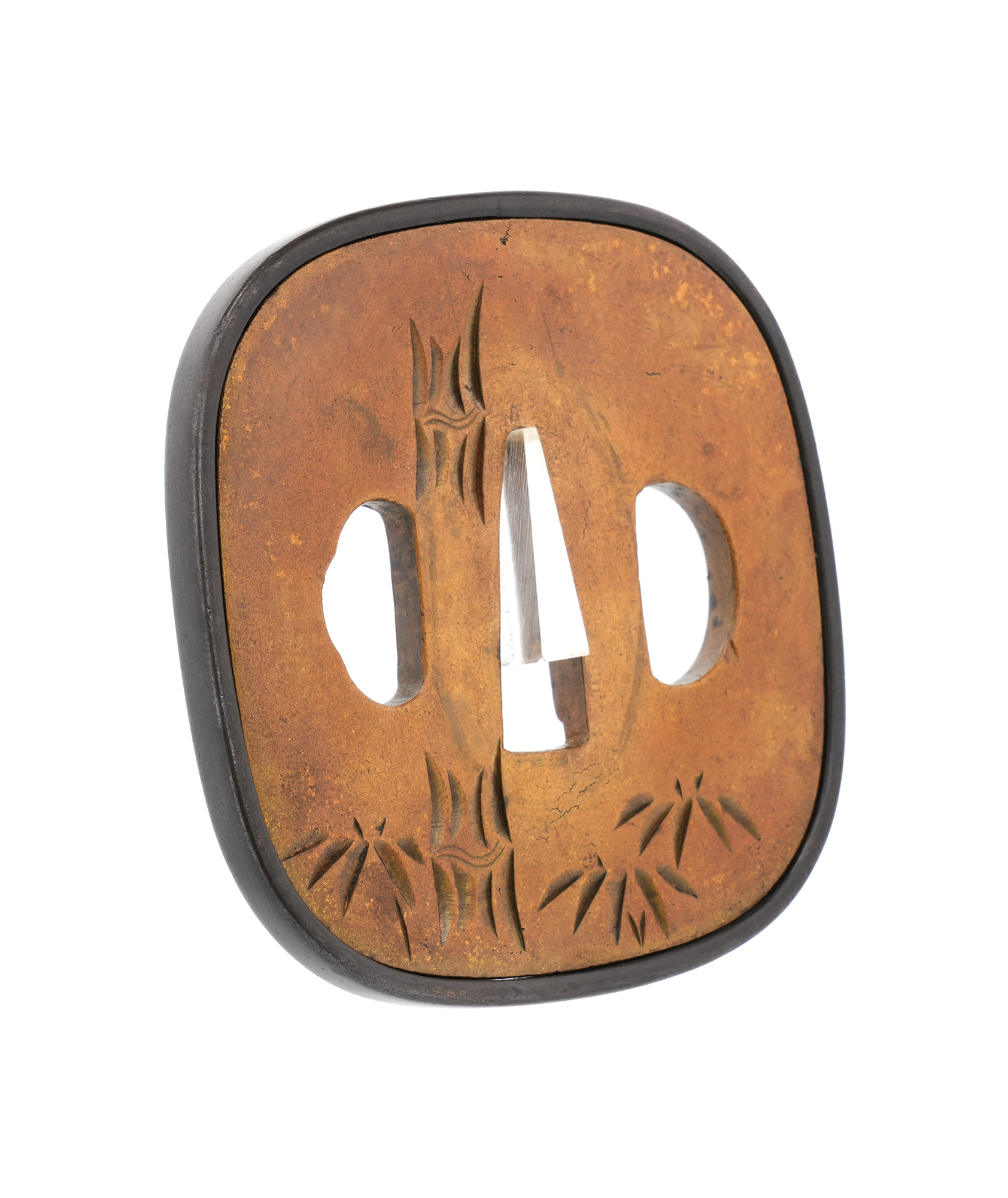 Tsuba: Bamboo and Tiger Design, Mumei (Shonai) — 6 of 9