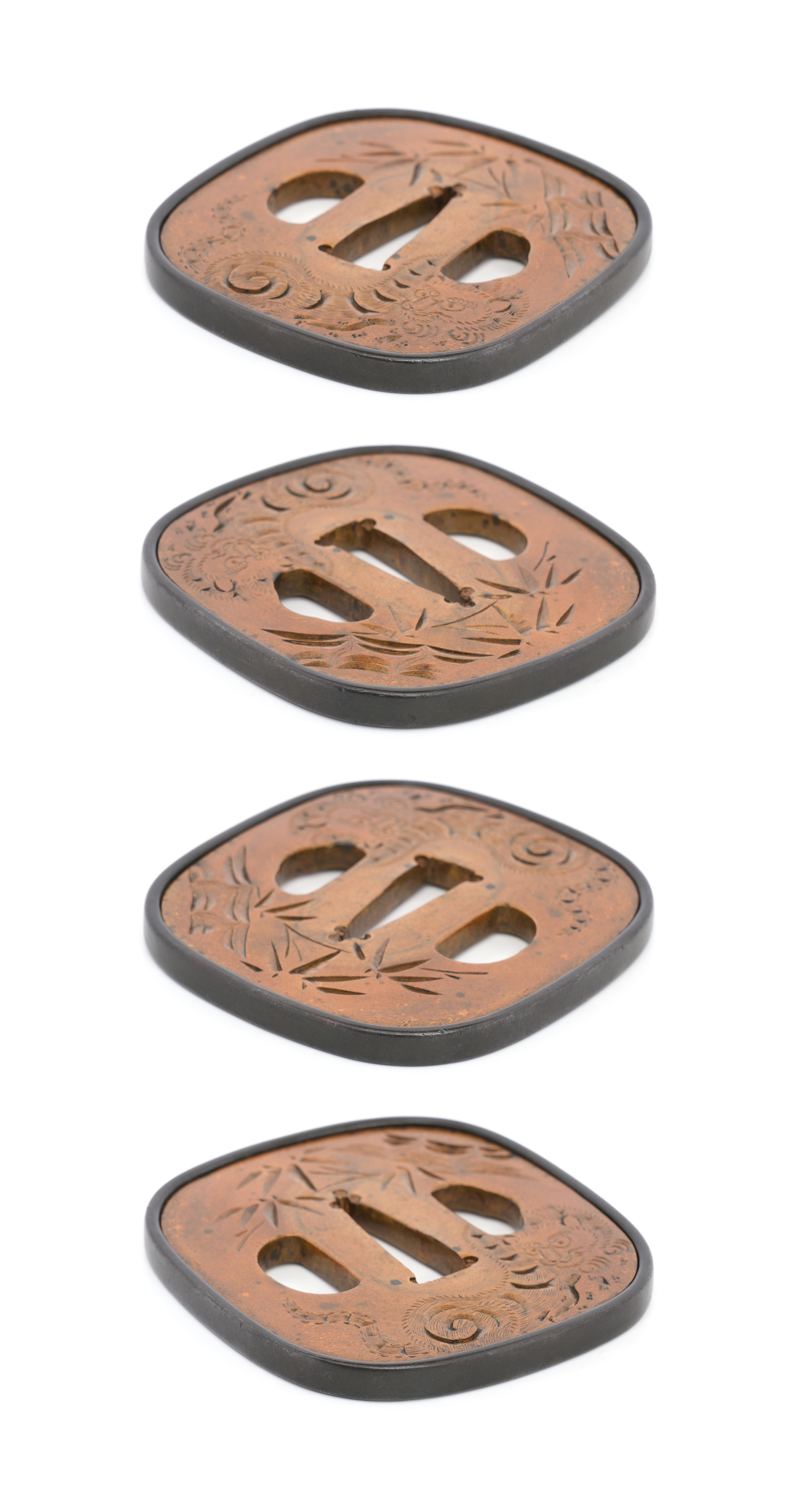 Tsuba: Bamboo and Tiger Design, Mumei (Shonai) — 7 of 9