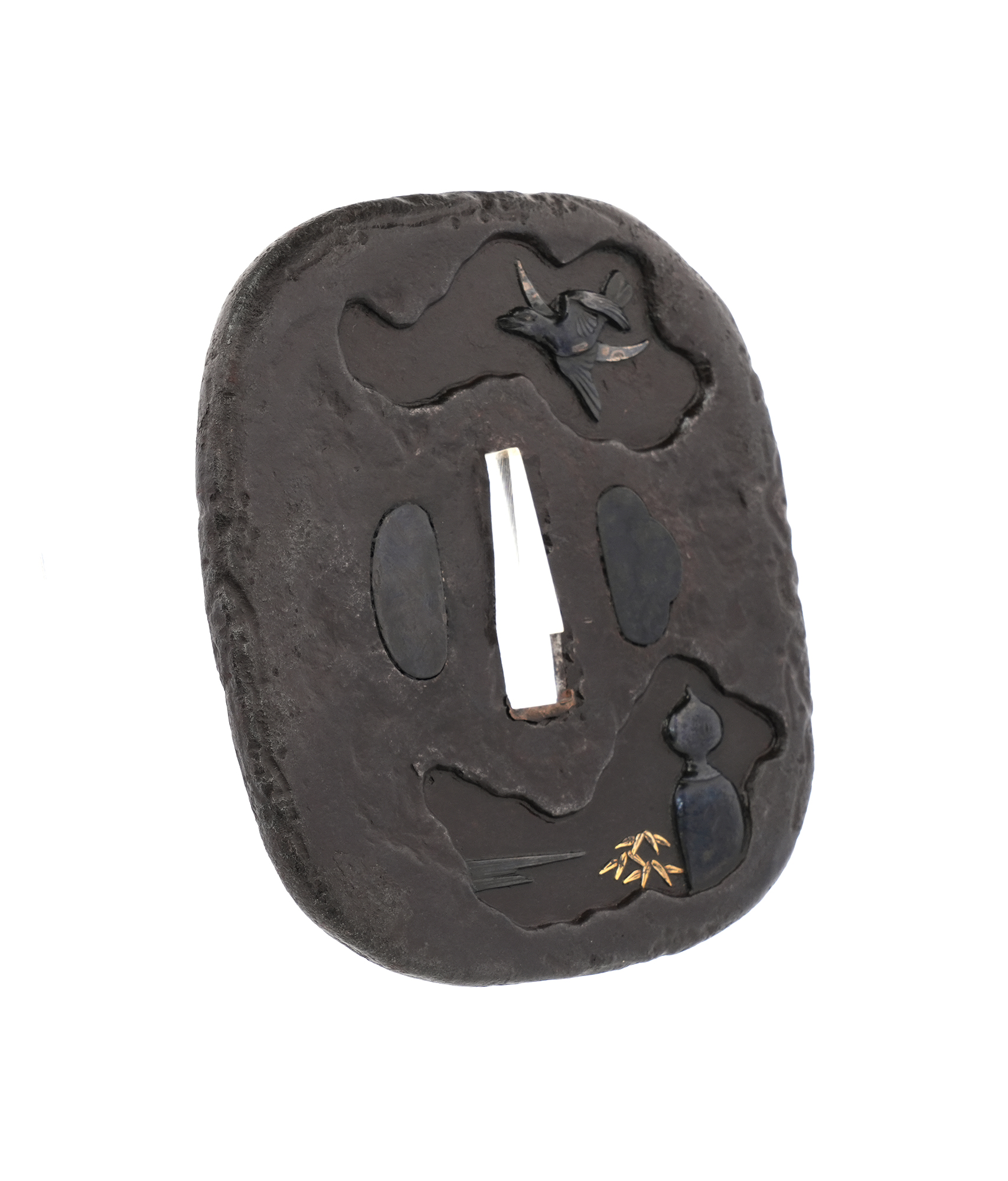 Nihonbashi Hototogisu Zu Tsuba - Mumei (Aizu Shoami) — 4 of 10