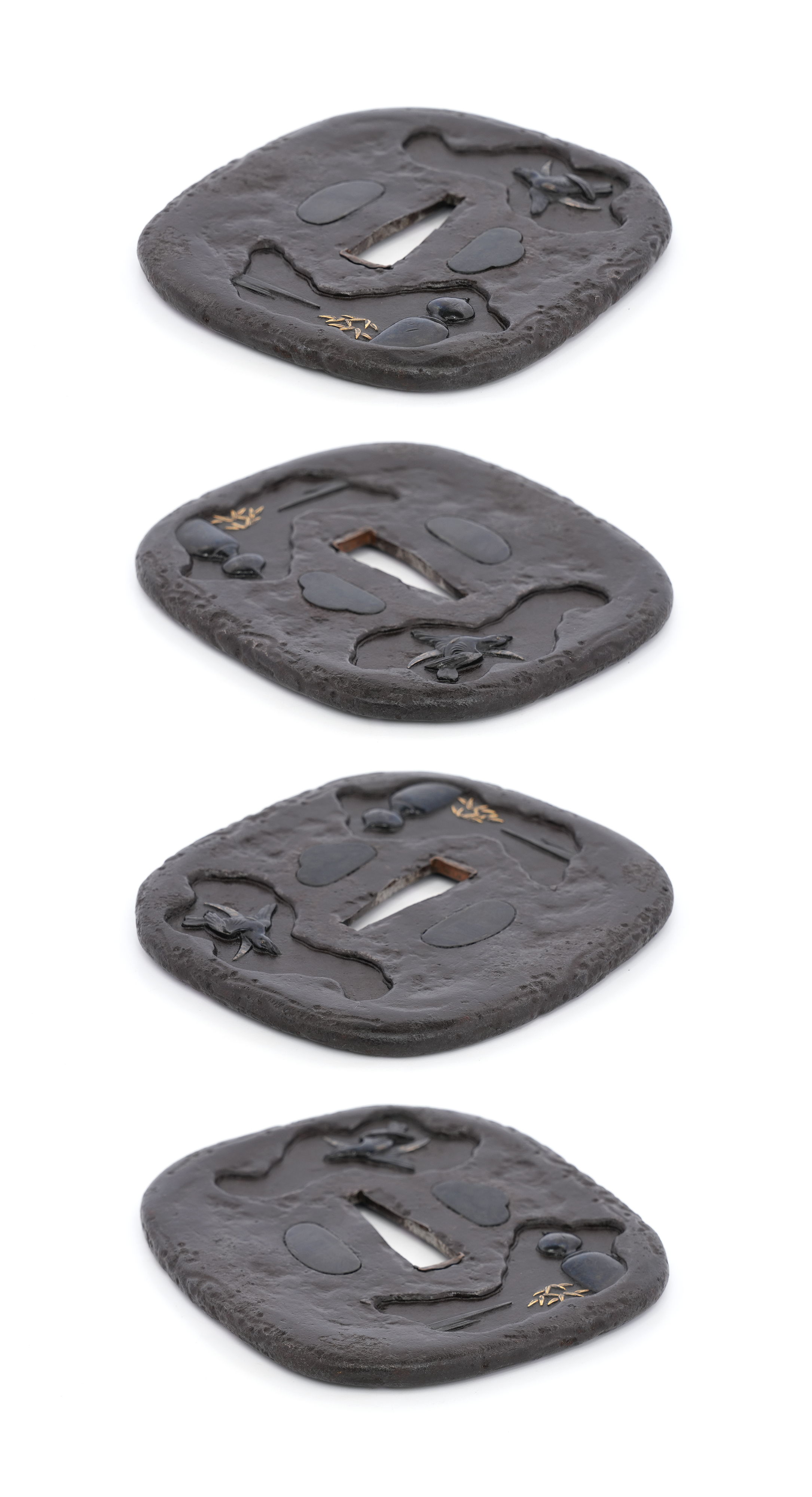Nihonbashi Hototogisu Zu Tsuba - Mumei (Aizu Shoami) — 7 of 10