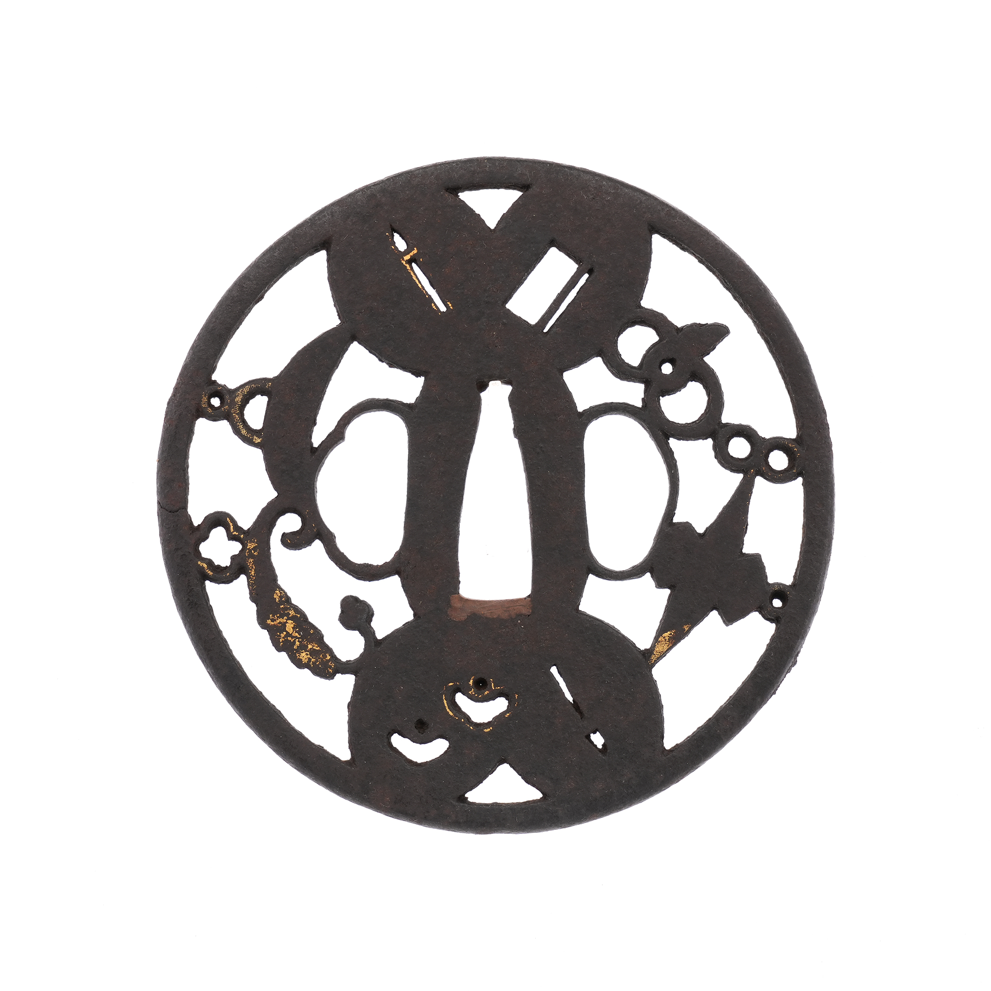 Tsuba: Various Mon Scattered Openwork Design - Mumei — 3 of 7