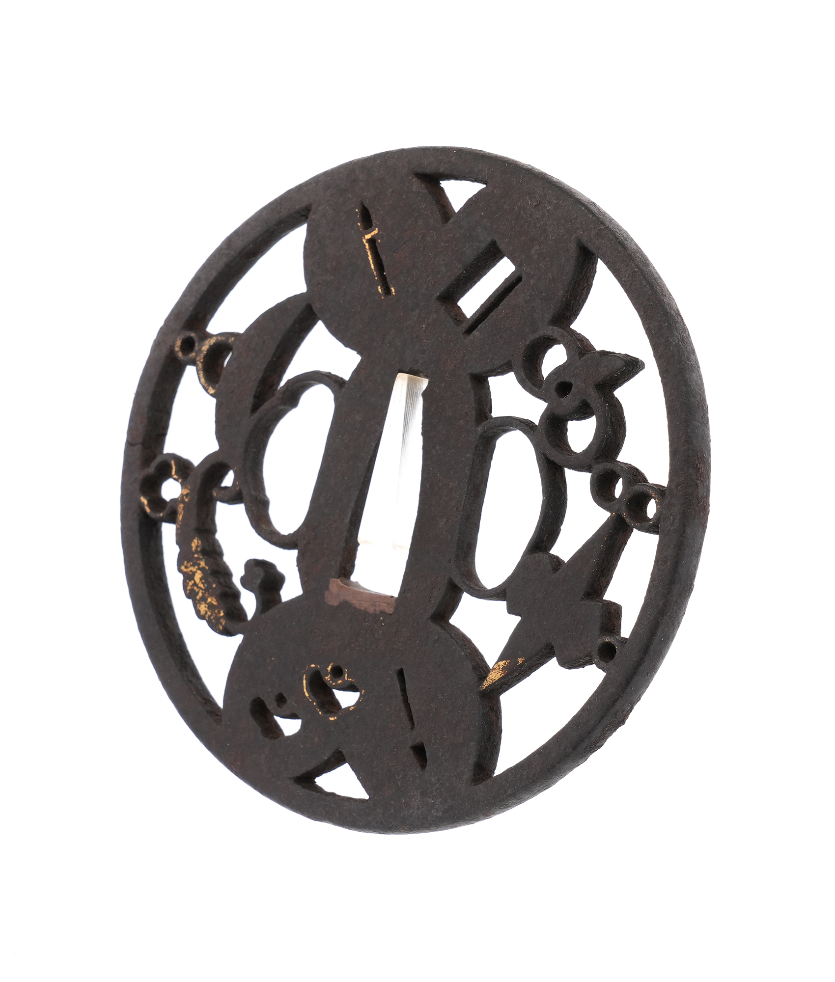 Tsuba: Various Mon Scattered Openwork Design - Mumei — 6 of 7