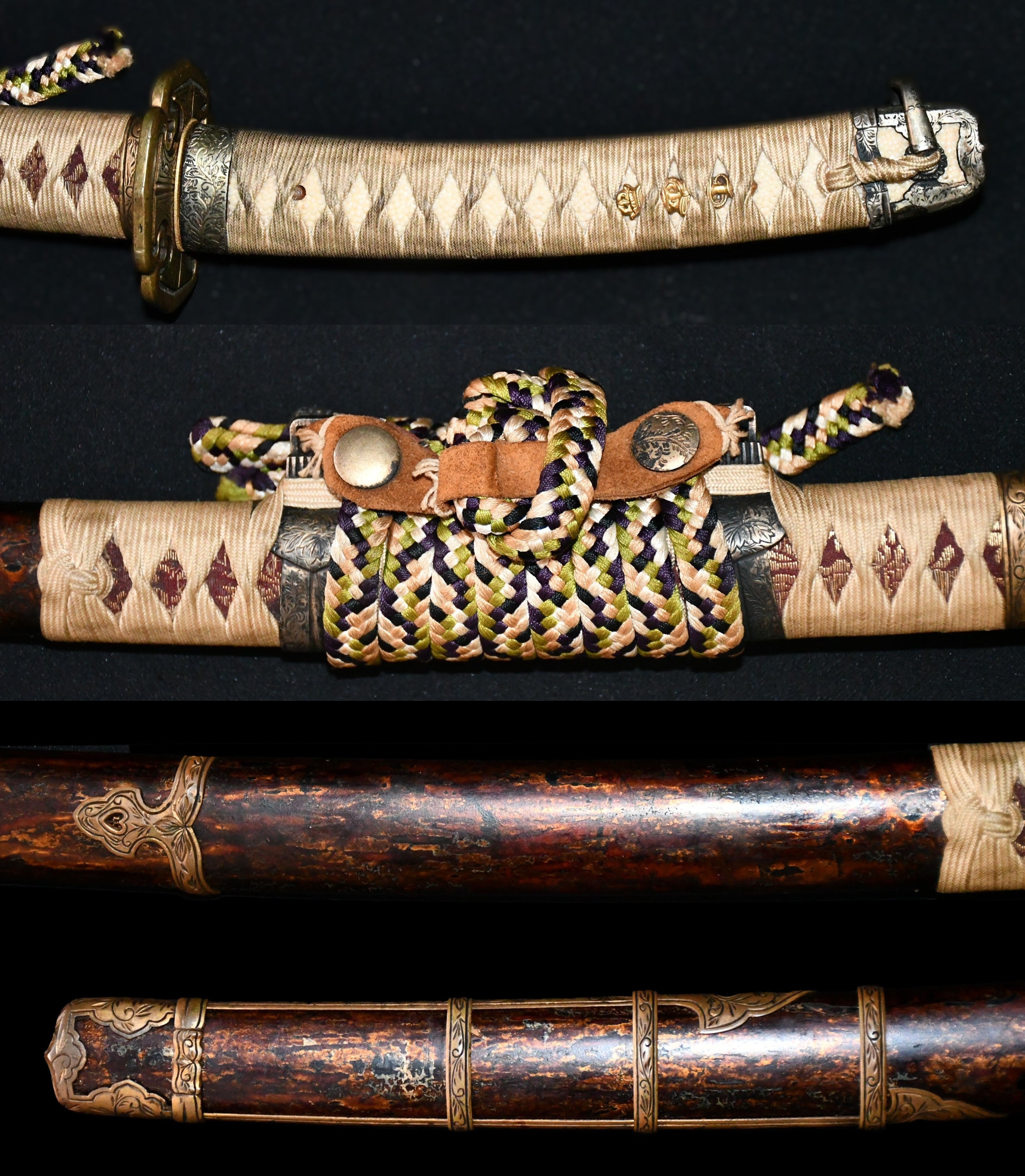 Tachi Koshirae with Gold-Brown Lacquered Scabbard — 7 of 11