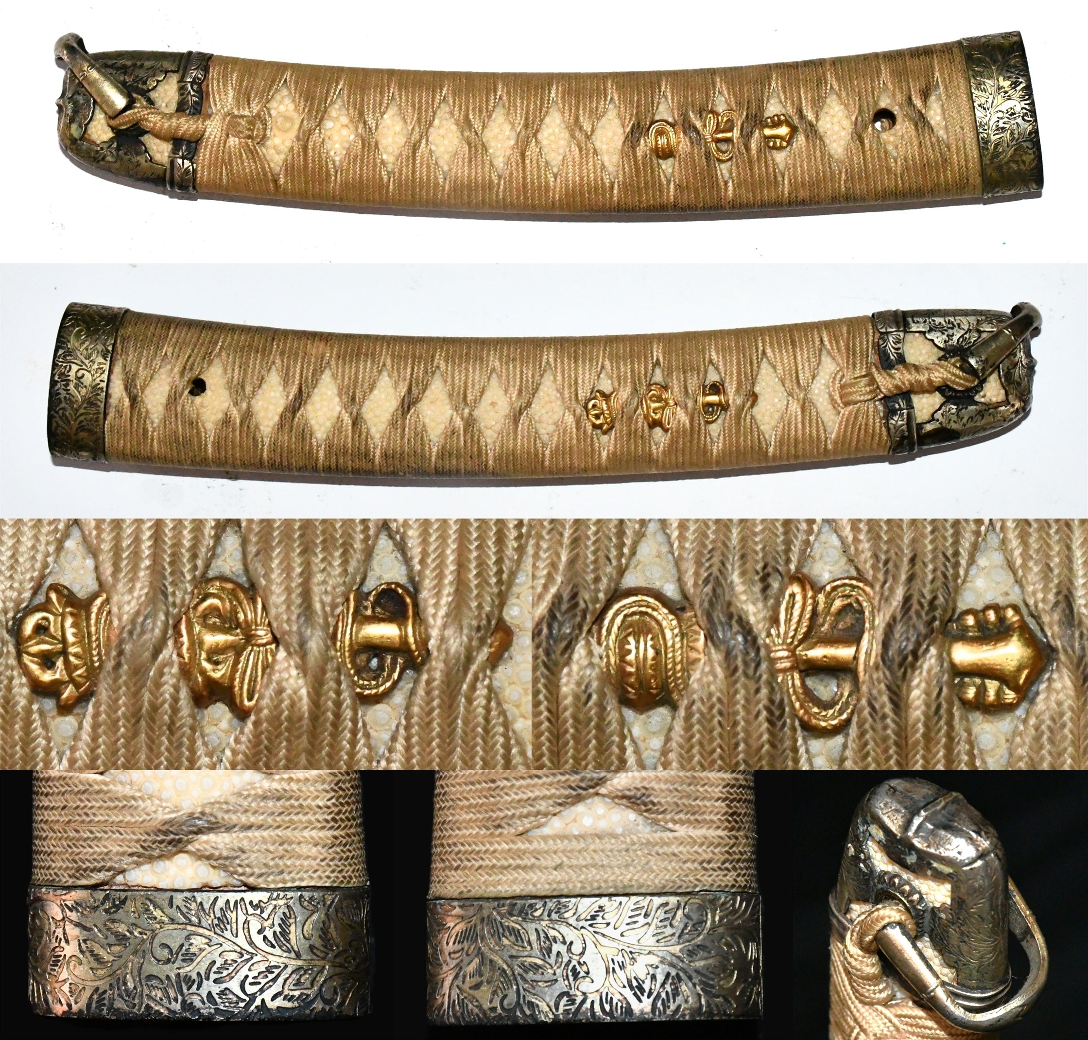 Tachi Koshirae with Gold-Brown Lacquered Scabbard — 10 of 11