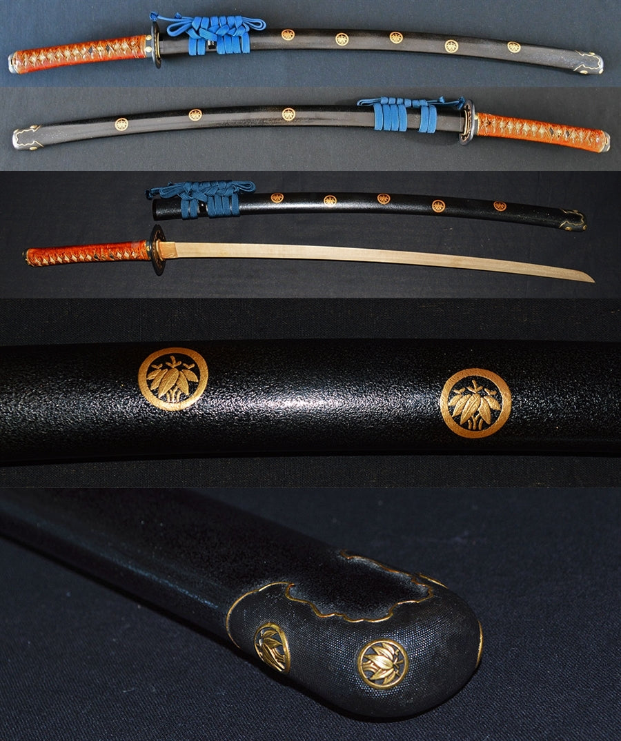 Daimyo Koshirae with Maruni-mitsuba-Aoimon (Three-Leaf Hollyhock Crest) — 2 of 3