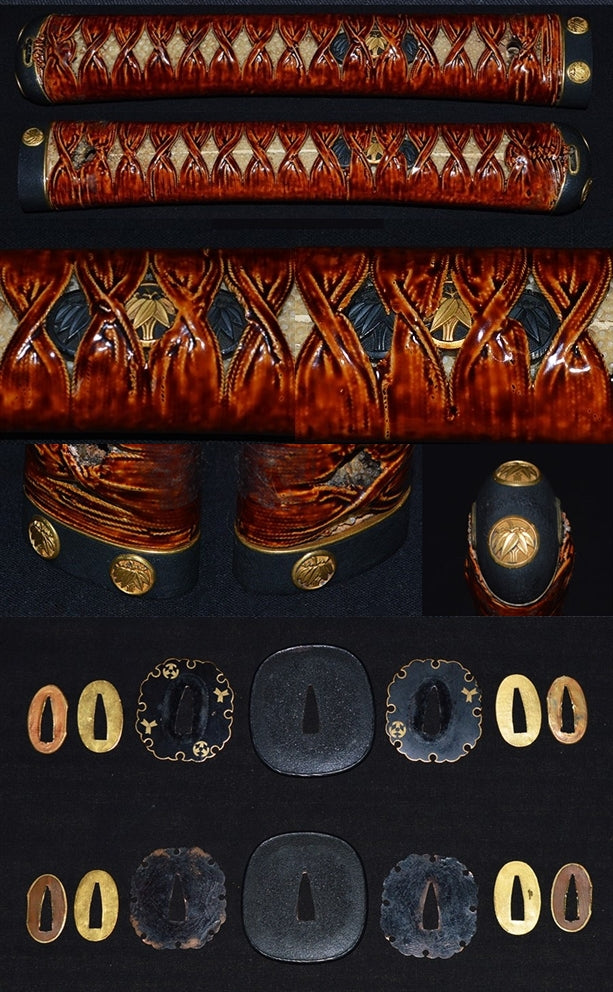 Daimyo Koshirae with Maruni-mitsuba-Aoimon (Three-Leaf Hollyhock Crest) — 3 of 3