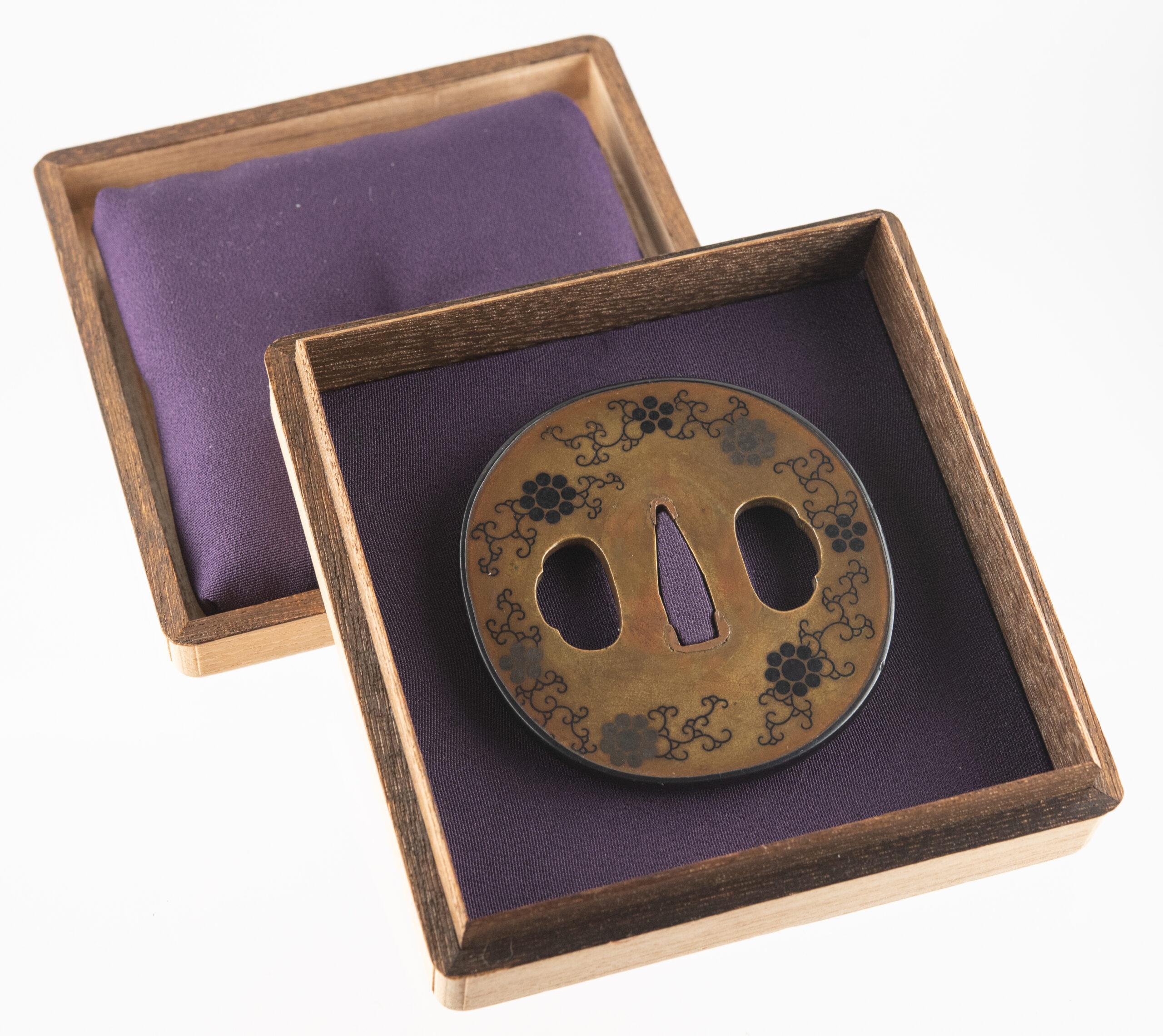 Kaga Zogan Tsuba with Hosokawa and Toda Mutsuboshi Mon – NBTHK Hozon — 3 of 14