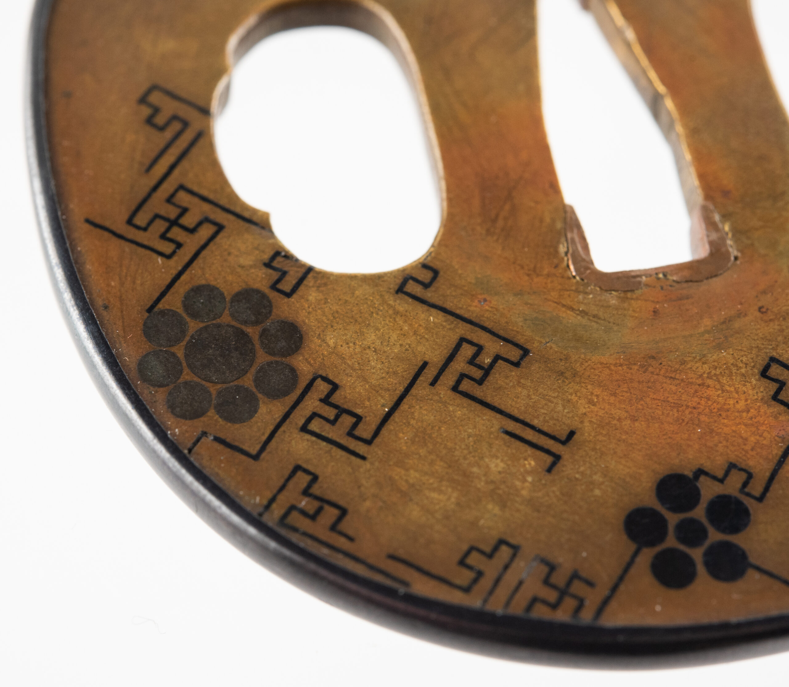 Kaga Zogan Tsuba with Hosokawa and Toda Mutsuboshi Mon – NBTHK Hozon — 7 of 14