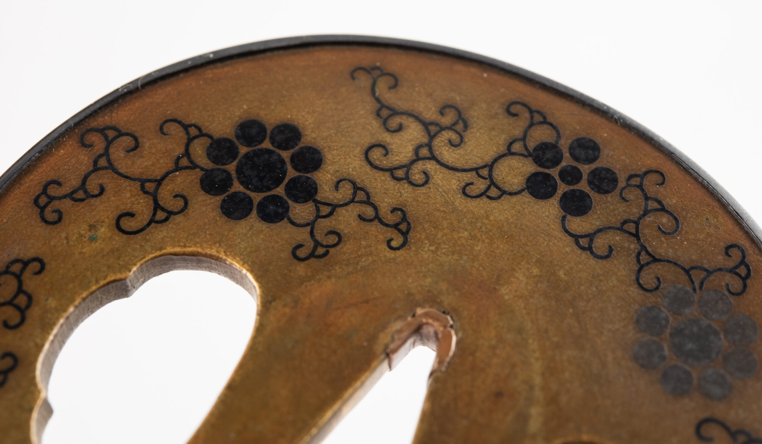 Kaga Zogan Tsuba with Hosokawa and Toda Mutsuboshi Mon – NBTHK Hozon — 10 of 14