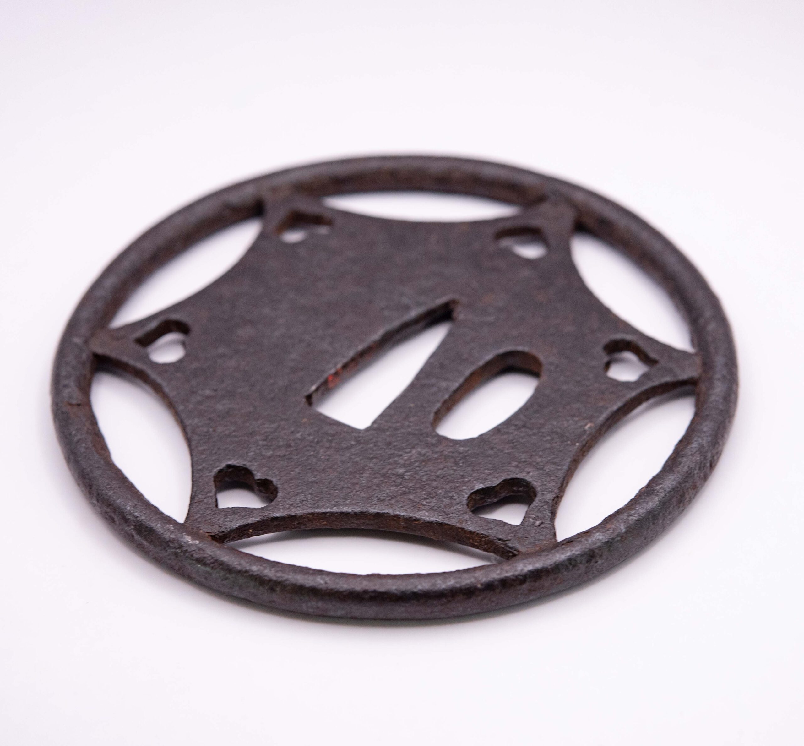 Ko-Kachushi Tsuba with Hoshi ni Inome Design — 6 of 8