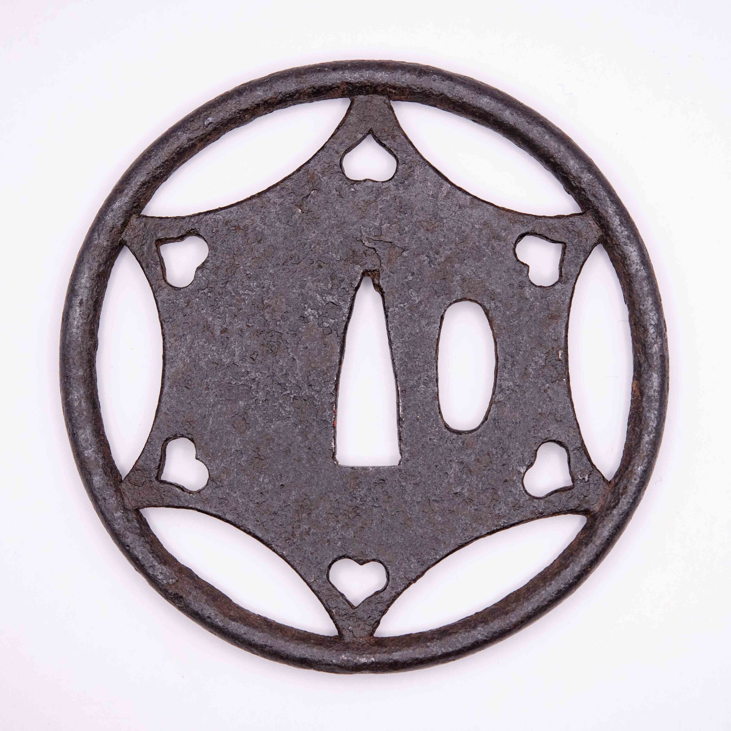 Ko-Kachushi Tsuba with Hoshi ni Inome Design — 7 of 8