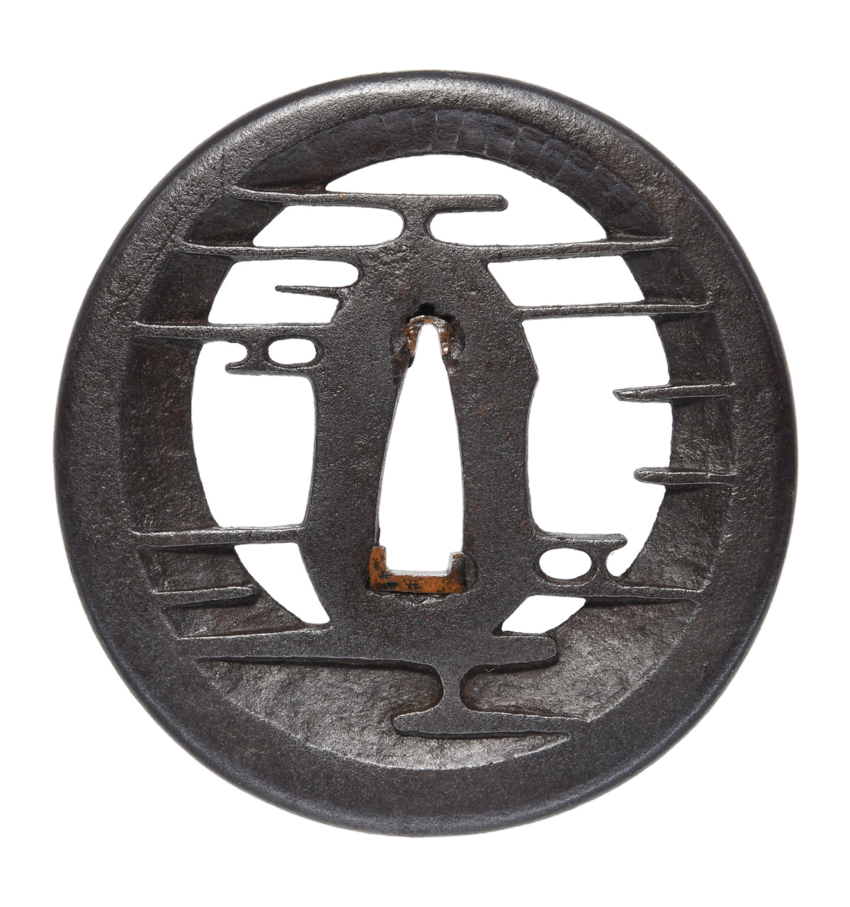 Tsuba: Mumei Akasaka Kasumi-Sukashi-Tsuba (NBTHK Hozon Tosogu) — 3 of 15