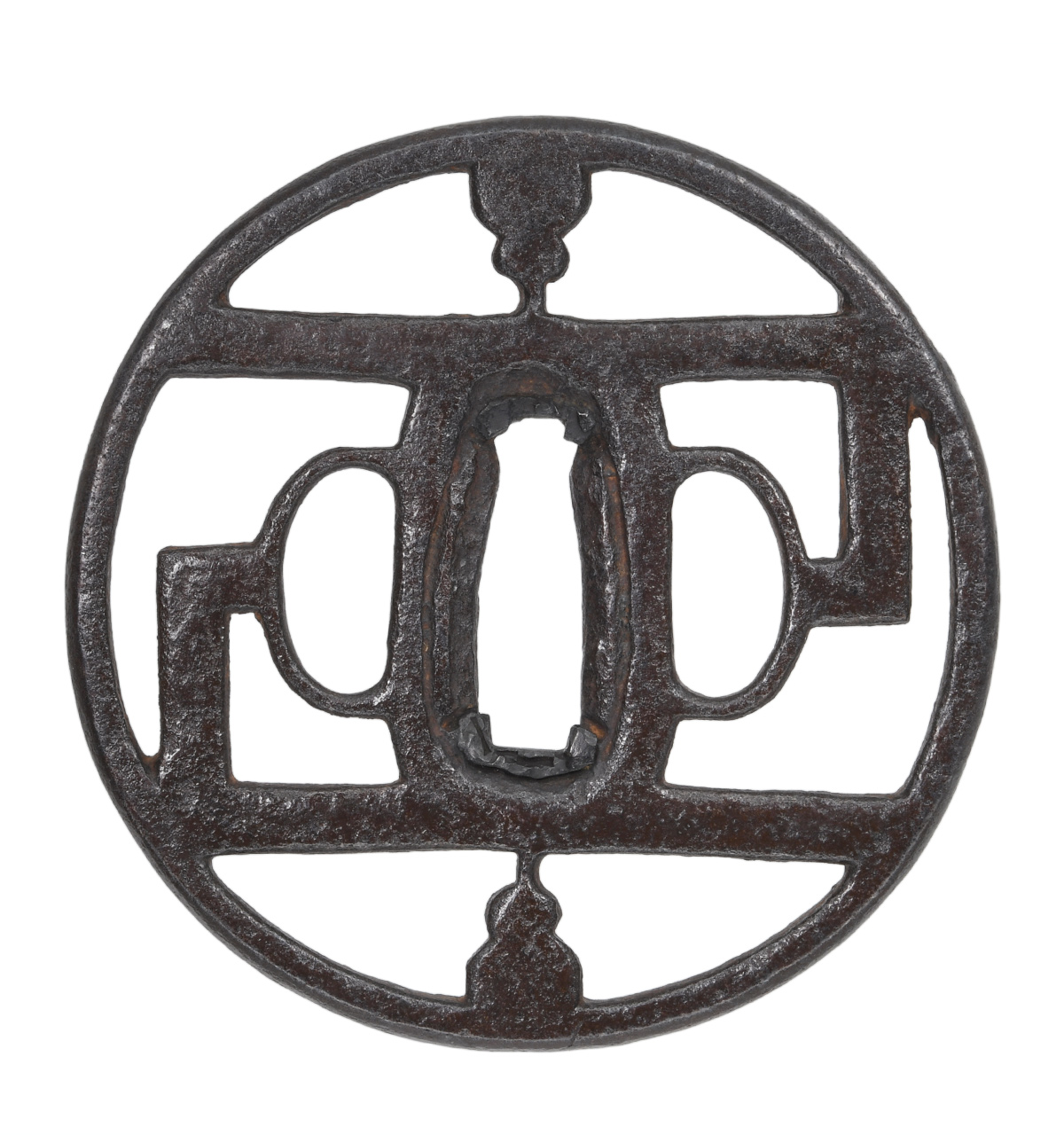 Tsuba: Mumei Kanayama with Kagi-Hyotan-sukashi Design, NBTHK Tokubetsu Hozon Tosogu — 2 of 15