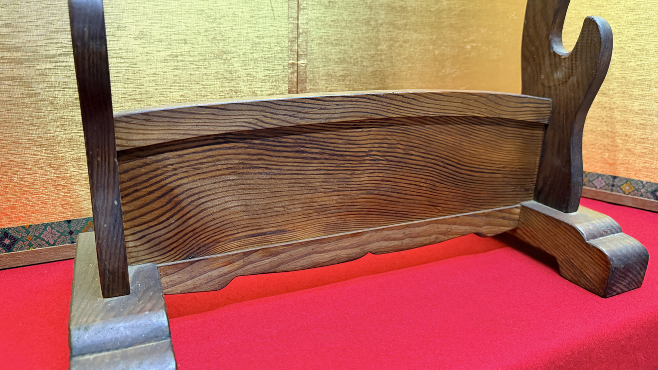 07-373 Two-Sword Stand, Hand-Carved — 3 of 8