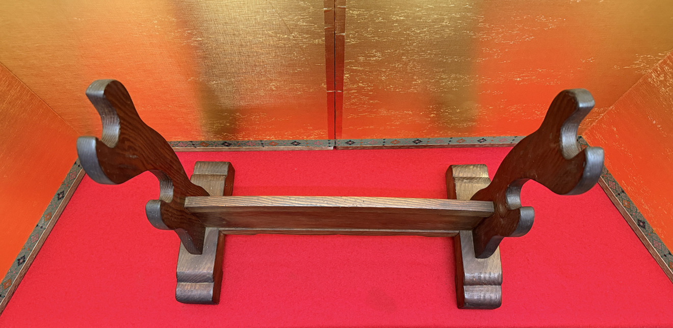 07-373 Two-Sword Stand, Hand-Carved — 8 of 8
