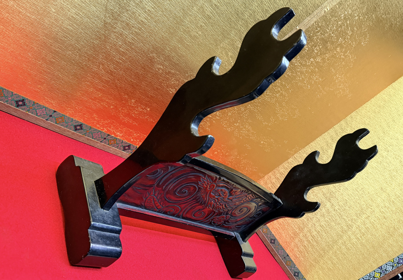 Three-Sword Stand: Hand-Carved — 6 of 9