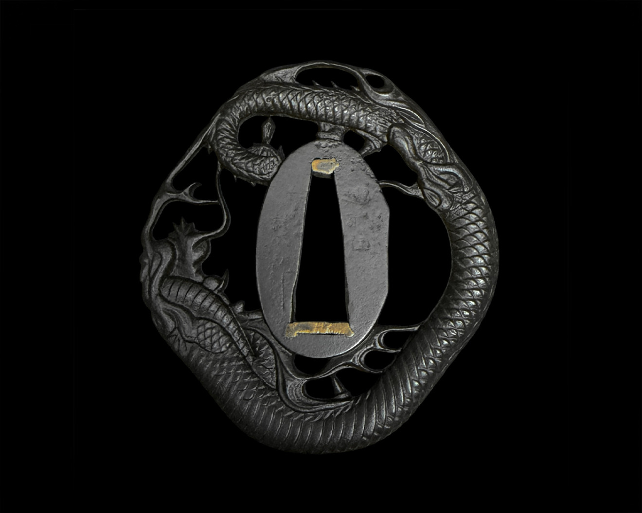 Tsuba: Dragon Design Sukashi Tsuba — 2 of 2