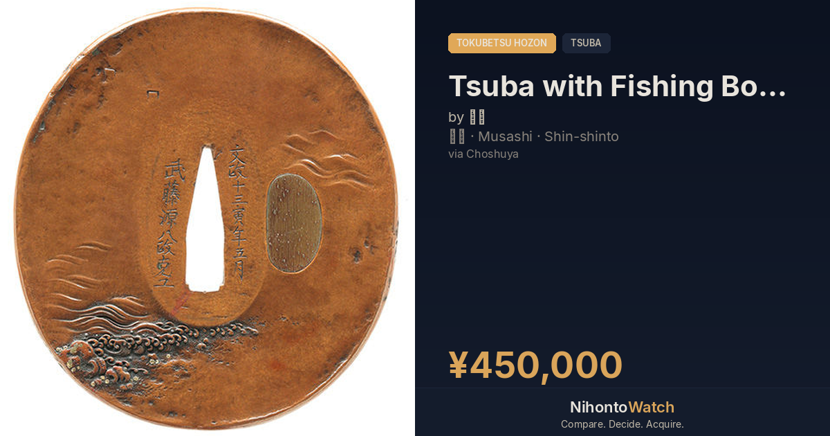 Tokubetsu Hozon Muto Genpachi Masakatsu Tsuba | NihontoWatch